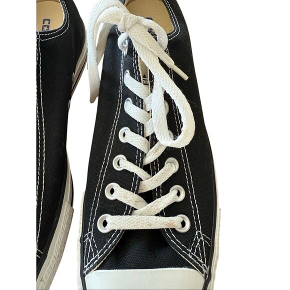 Converse Unisex Black Chuck Taylor All Star Lace Up Low Top Sneakers Sz M10 W12 - Picture 2 of 14